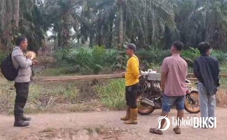 Polsek Batu Hampar Gaspol Cegah Karhutla, Larangan Bakar Lahan Disuarakan Lewat TOA