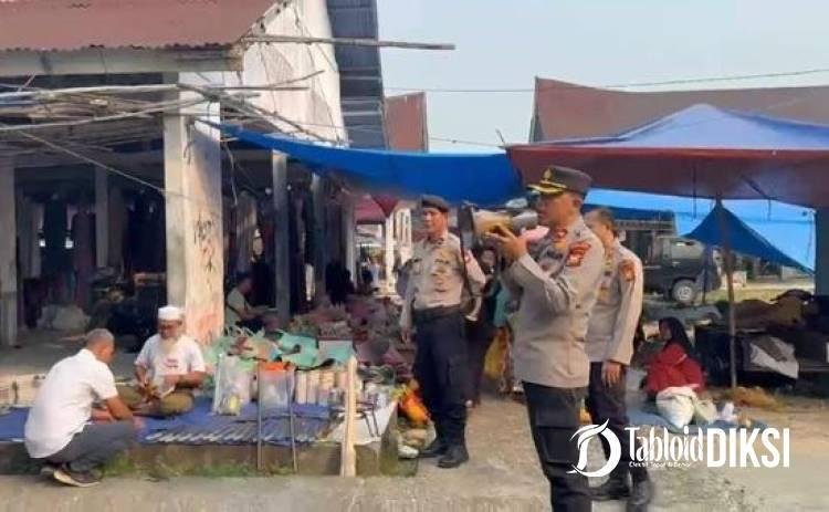 Polsek Tapung Serukan Larangan Bakar Lahan di Pasar Petapahan