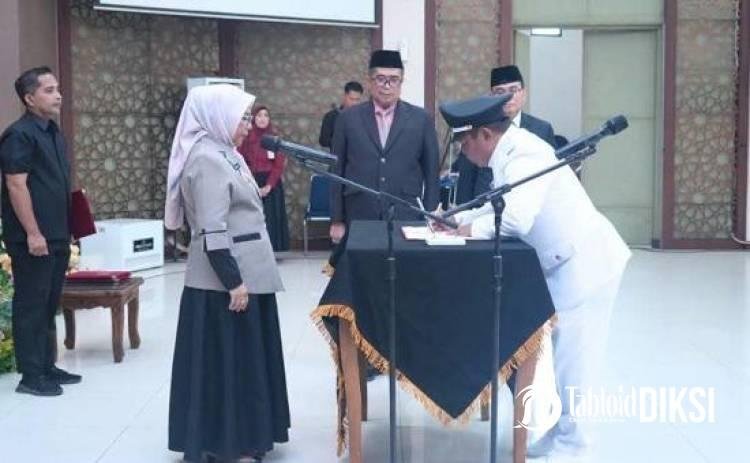 Misharti Lantik Ahmad Jais Jadi Kades PAW Desa Baru, Nakhoda Baru Diminta Rangkul Warga
