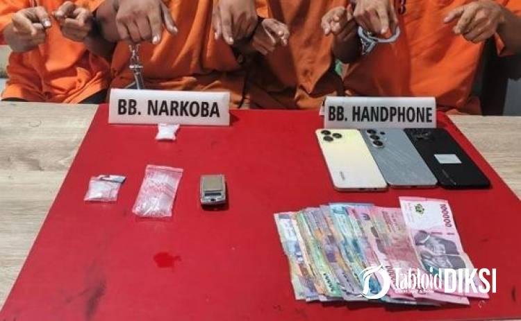 Jaringan Sabu di Hangtuah Dibongkar, 4 Warga Ditangkap dan 5,41 Gram Barang Bukti Disita