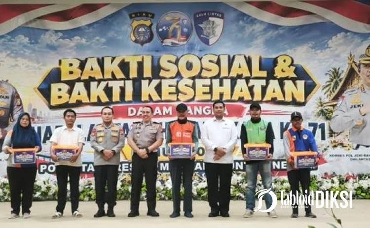 HUT Lantas ke-71, Donor Darah Ditlantas Polda Riau Tembus 350 Kantong