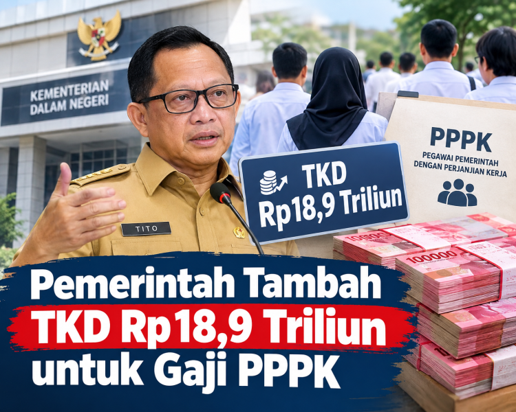 Tambah TKD Rp18,9 Triliun, Pemerintah Pastikan Gaji PPPK Daerah Aman