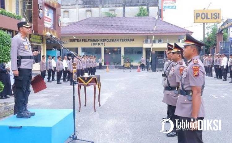 Gerbong Mutasi Bergerak di Polresta Pekanbaru, Muharman Arta Lantik Kabag Ren dan Pimpin 2 Sertijab