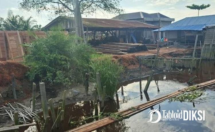 Bongkar Kayu dari Kanal ke Panglong, Polisi Amankan 10 Ton Kayu Diduga Ilegal di Rohil
