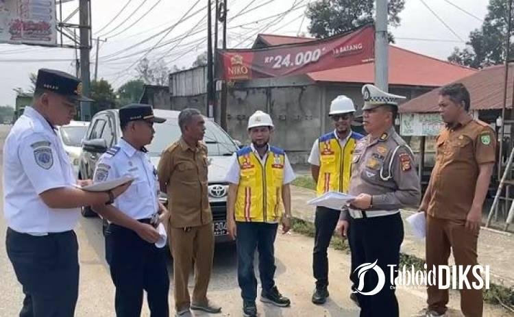 Cek Keselamatan Jalan, Ditlantas Polda Riau Temukan Marka Pudar hingga Badan Jalan Rusak di Rengat