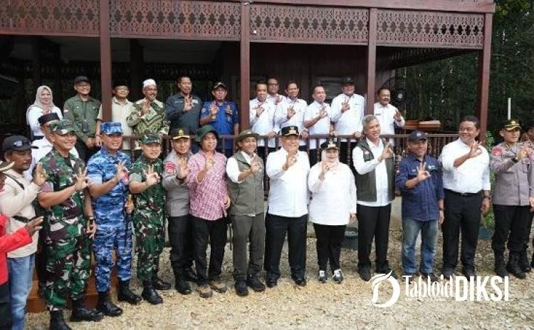 Menteri Kehutanan, Kapolda Riau dan Pangdam XIX Cek Restorasi Gambut Bengkalis, Karhutla Jadi Atensi