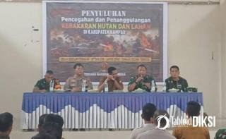 Bukan Sekadar Padamkan Api, TNI-Polri dan Desa Kampar Gebrak Pencegahan Karhutla