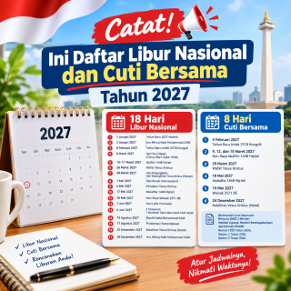 Pemerintah Resmi Tetapkan Jadwal Libur Nasional dan Cuti Bersama 2027