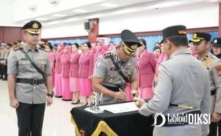 Sertijab di Mapolda Riau, AKBP Fahrian Tinggalkan Bengkalis dan AKBP Eko Rubiyanto Jadi Kapolres Baru