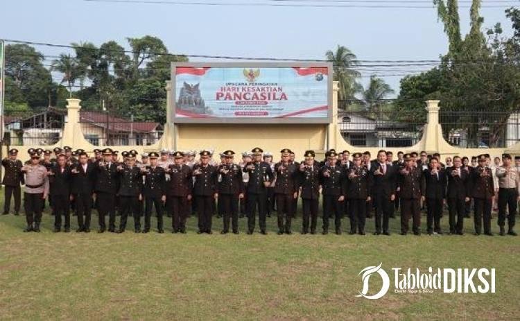 Bukan Sekadar Seremoni, Kapolres Kampar Minta Nilai Pancasila Diterapkan dalam Setiap Tugas Polisi