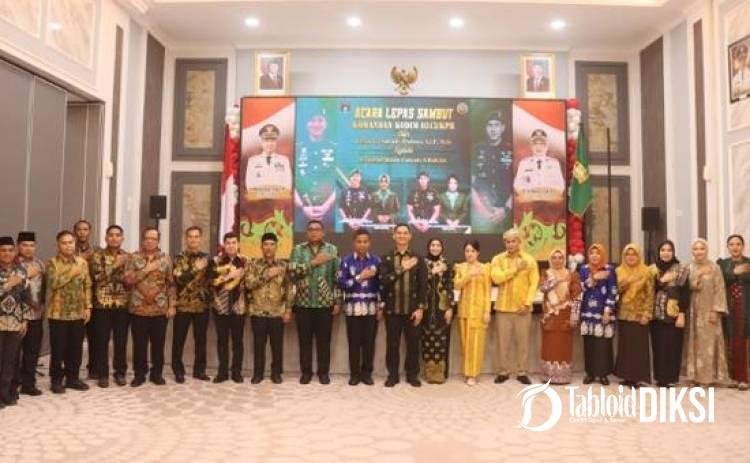 Lepas Sambut Dandim 0313/KPR, Kapolres Kampar Pastikan Sinergi TNI-Polri Berlanjut