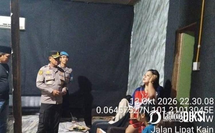 Cegah Peredaran Narkoba, Polsek Kampar Kiri Turun ke Caffe Malam Hari, Hasil Pemeriksaan Nihil