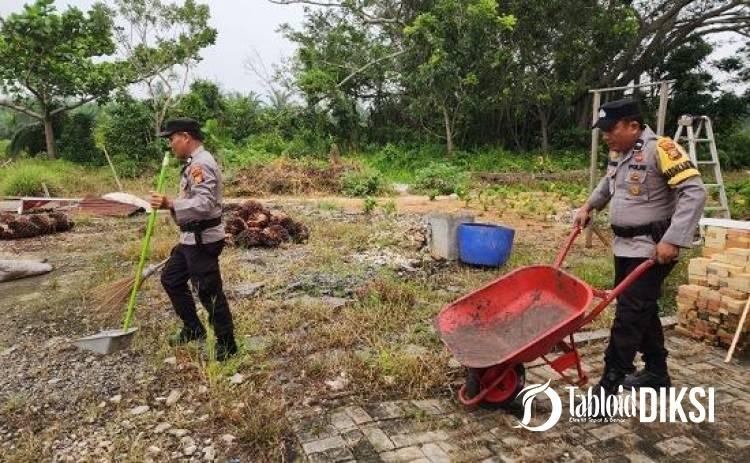 Program ASRI, Polsek Batu Hampar Bergerak! Mako dan Rumah Dinas Dibersihkan