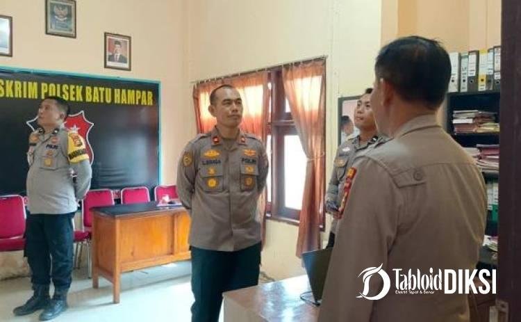 Pastikan Kesiapan Personel dan Kondisi Mako, Wakapolres Rohil Turun Langsung ke Polsek Batu Hampar