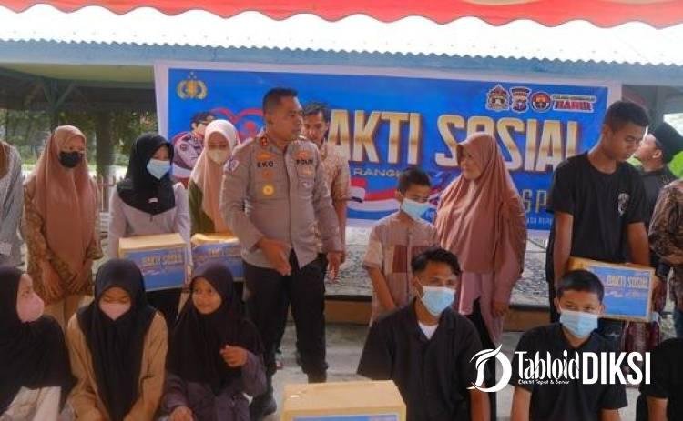 Sentuh Panti Asuhan, Polres Bengkalis Wujudkan "Polisi Bersama Masyarakat" di HUT Humas Polri
