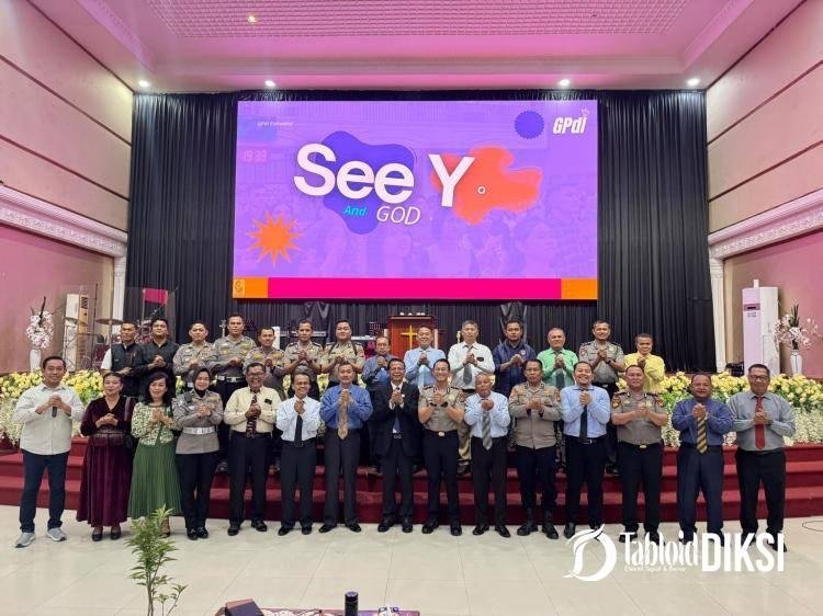 Kapolres Pelalawan Ajak Jemaat GPdI El Shaddai Jaga Kamtibmas dan Kelestarian Alam