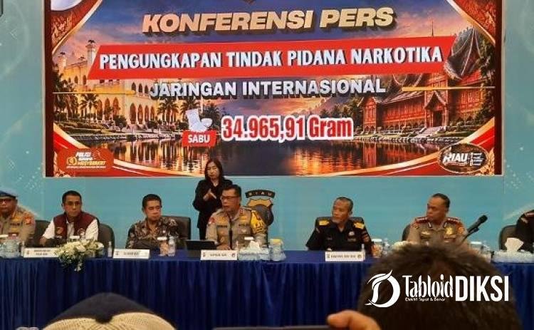 Bandar Kendalikan Sabu 35 Kg dari Payakumbuh, Polda Riau Bongkar Jalur Malaysia-Bengkalis-Pekanbaru