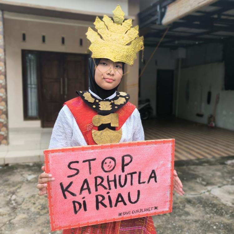 Sumpah Pemuda di Pekanbaru Disambut Langit Cerah, Pelajar Berharap Karhutla Tak Terulang