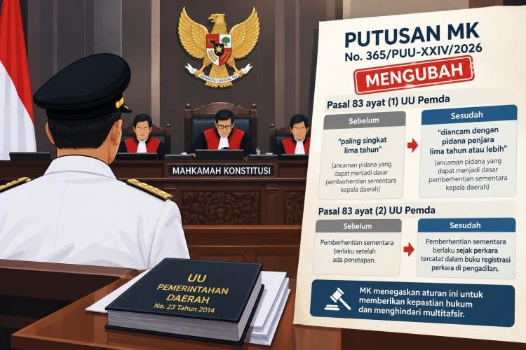 MK Tegaskan Pemberhentian Sementara Kepala Daerah Dimulai Saat Perkara Terdaftar di Pengadilan