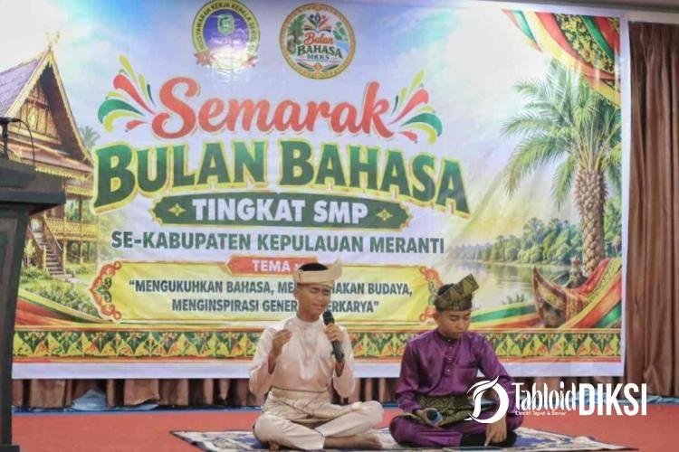 51 SMP Terlibat, Semarak Bulan Bahasa Meranti Angkat Sastra Melayu