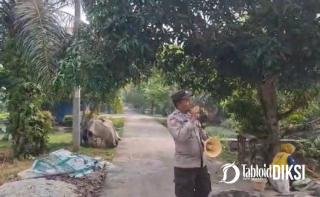 Cegah Karhutla dari Jalanan, Polsek Batu Hampar Kerahkan Bhabinkamtibmas Pakai TOA