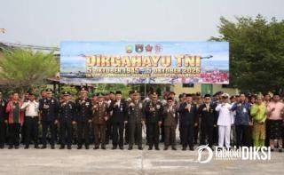 HUT TNI ke-81 di Bengkalis: Kapolres Eko Serukan TNI-Polri Satu Barisan Jaga Negeri Junjungan
