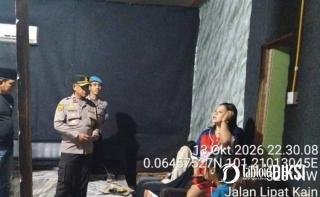 Cegah Peredaran Narkoba, Polsek Kampar Kiri Turun ke Caffe Malam Hari, Hasil Pemeriksaan Nihil