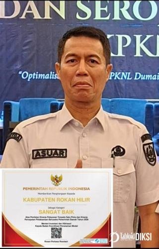 DPMPTSP Rohil Raih Predikat Sangat Baik dalam Penilaian Kinerja Nasional 2026