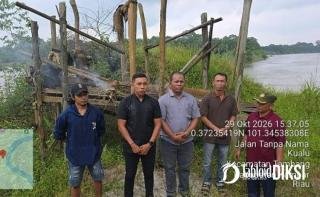 Dugaan Tambang Ilegal di Kampar Disorot, Polsek Tambang Turun ke Parit Baru