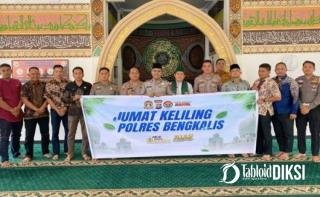 Pererat Silaturahmi, Polres Bengkalis Tegaskan Larangan Bakar Lahan Saat Safari Jumat