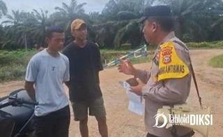 "Halo-Halo" Cegah Karhutla, Polsek Batu Hampar Sisir Kelurahan Bantayan Hilir